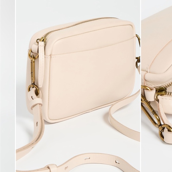 Madewell Mini Carabiner Leather Crossbody Bag, Harvest Moon, Cream, White - Picture 2 of 11